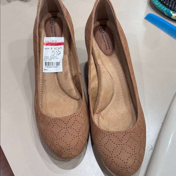 Giani Bernini Tan Wedge Espadrilles - Picture 1 of 5